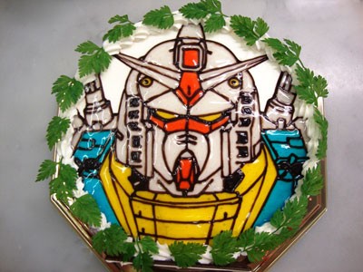 イラストケーキ Rx 78ガンダム 誕生日 記念日用にオーダーできるデコレーションケーキ