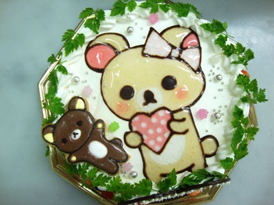 イラストケーキ リラックマ 誕生日 記念日用にオーダーできるデコレーションケーキ