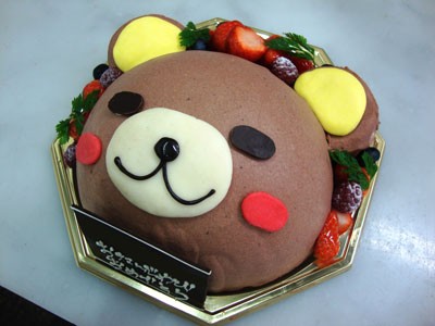 クマの立体ケーキ 誕生日 記念日用にオーダーできるデコレーションケーキ