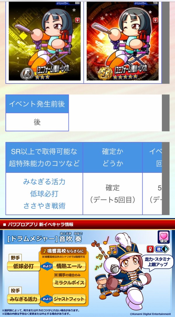 パワプロアプリ 奏ちゃん入りで鳴響想定したデッキ教えてや 矢部速報 スマホアプリ版パワプロ攻略まとめブログ