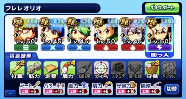 パワプロアプリ このテンプレ前イベキツキツやから電光石火高角砲持ちの後イベの青来るやろ 矢部速報 スマホアプリ版パワプロ攻略まとめブログ