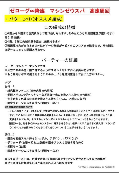 パズドラ ゼローグ 降臨 高速周回パーティまとめｷﾀ ﾟ ﾟ ｯ パズドラ速報 パズル ドラゴンズまとめ