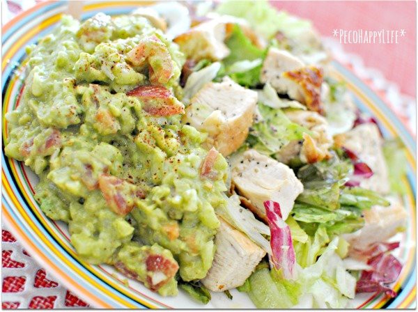 野菜たっぷり香ばしチキン ワカモレ 7日昼ごはん Peco Happy Life