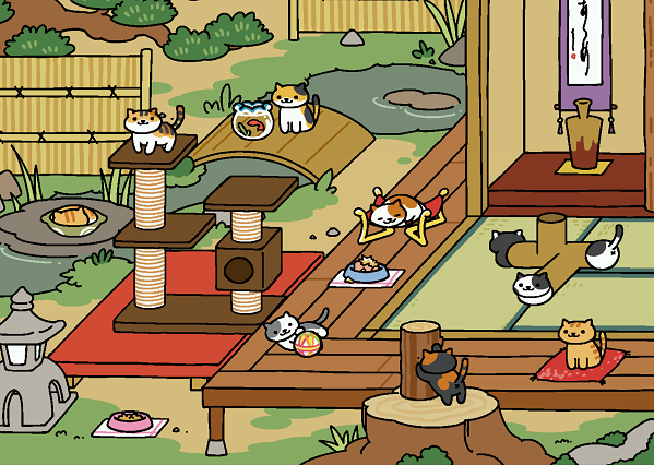 ねこあつめ 模様替えコンプリート 夫婦スポーツ観戦記