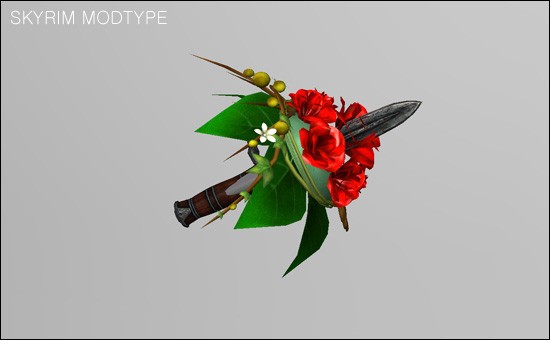 鎖と花の武器mod Skyrim Modtype