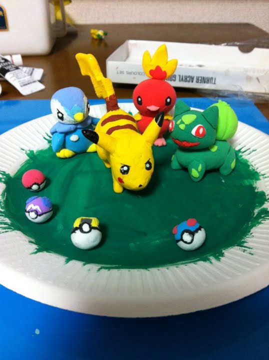紙粘土でポケモン作ったったｗｗｗｗｗｗｗｗｗｗｗｗｗｗｗｗ ピカチュウ電撃速報