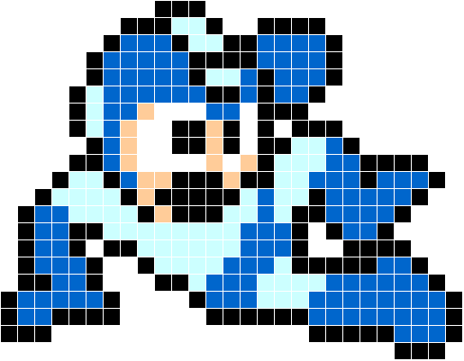 アイロンビーズでロックマン その3[図案] : びーずめも