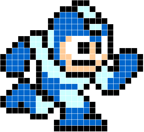 アイロンビーズでロックマン その2[図案] : びーずめも