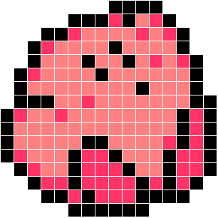 アイロンビーズでカービィ その9 図案 びーずめも