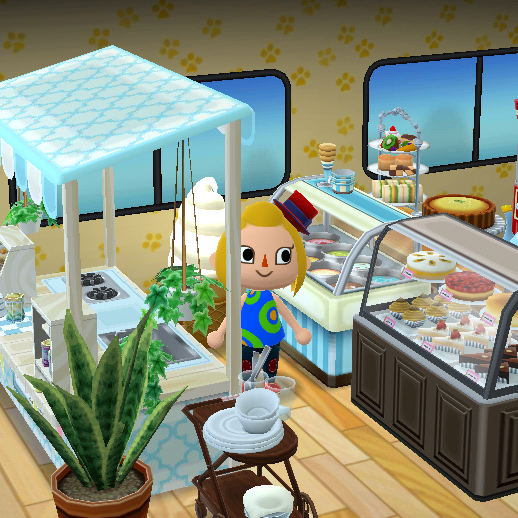 ポケ森レイアウト お菓子なカフェとモダンな珈琲店 のんびりアロマ島生活 タイムトラベラー編