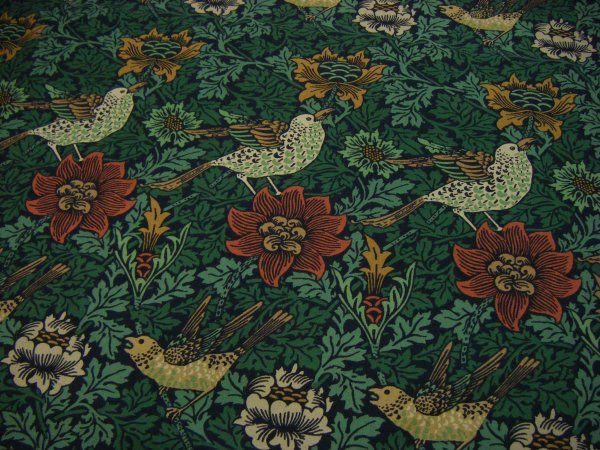 ウィリアム・モリス（William Morris & Co）の生地、バード＆アネモネ（Bird and Anemone） : 激安生地 ・布・通販のプラネット・アース・ファブリックス