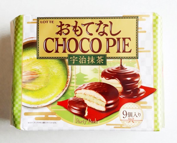 ロッテ おもてなしチョコパイ 宇治抹茶 パン食べたよ