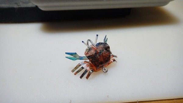 なんちゃってカニ フライ Crab Fly その タイイング 工作 カニって 何色よぉ ん なんちゃってフライフィッシング 時々ルアーも