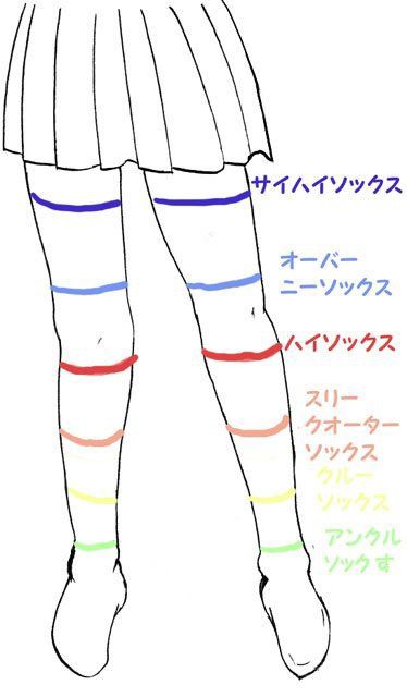 ひと目でわかる 長さによる靴下の名称 Plum Heart ひと目でわかる 長さによる靴下の名称 Plum Heart