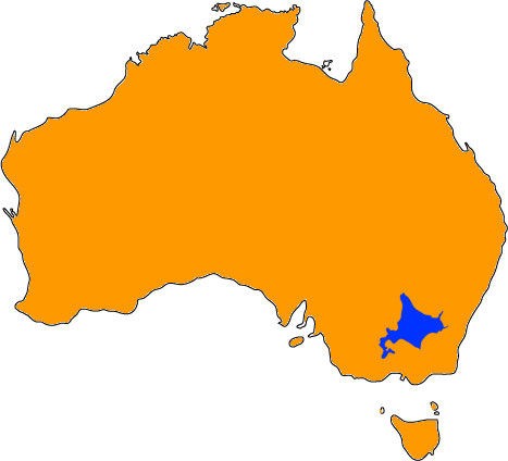 北海道を基準にすると オーストラリアの広大さがひと目で分かる Plum Heart