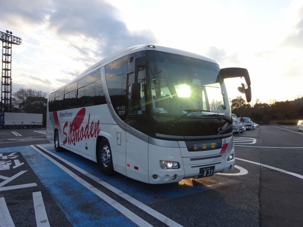 下津井電鉄バス 吉備エクスプレス大阪号 2019 12 乗り物旅行記録