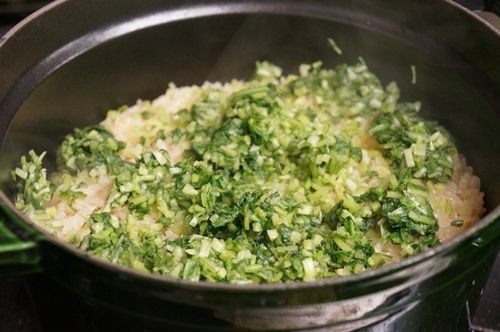 壬生菜レシピ みぶなの菜飯を炊きました おいしい ねことキッチンで暮らす