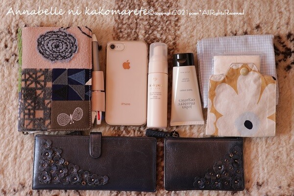 ふっくらチューリップバッグ（バラ柄×ベージュ）ショルダー付きハンドメイド ふっくらチューリップバッグ（バラ柄×ベージュ）ショルダー付き