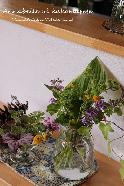 フラワーエンボス　シール　ステッカー　 コラージュ　花　花瓶　３種セット