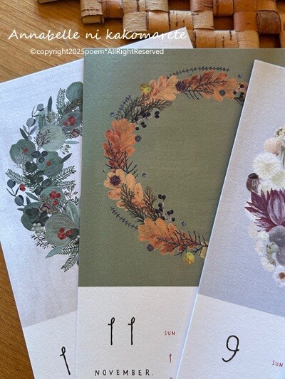 イタリア製 押し花アート 木製ミラー収納 薄型ペーパーオーガナイザー