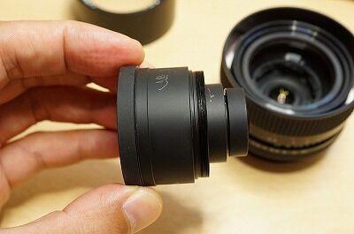 CONTAX Distagon 25mm F2.8 MMJ 絞り羽根の分解・洗浄を修理 : 中古