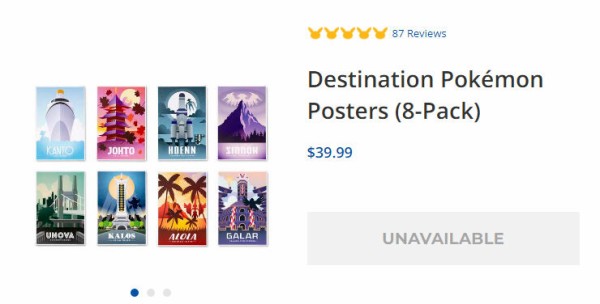 Destination Pokémon Posters (8-Pack)