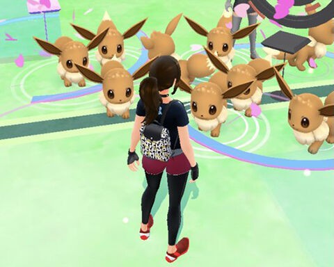 なんだこれｗｗルアーモジュールとおこう機能してる イーブイのコミュニティデイ ポケモンgo速報まとめ
