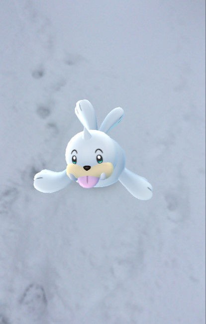 ポケモンgo画像 雪の日は神スクショチャンス Arモード こおりタイプでジムバトルすると ポケモンgo攻略まとめもり