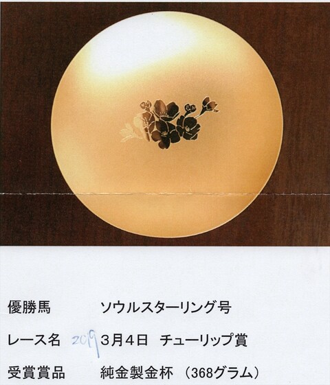 副賞の金製品の移り変わり その2【軌跡】 : 【一口馬主考(個人馬