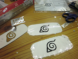 Naruto額当て 1 ぽっしゅん教材製作日記