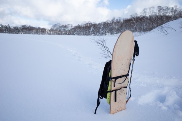 雪板 (snow toy) を作ってみた : 山に野に川に呑みに