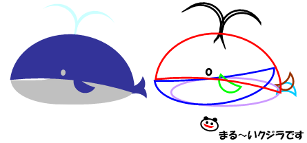 恥の上塗り オートシェイプでクジラを描くぞ 恥の上ぬり Pcで絵を描くぞ