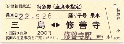 伊豆箱根鉄道駿豆線 大場 : 厚紙散歩