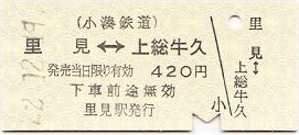 小湊鉄道 里見 2 : 厚紙散歩