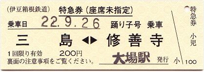伊豆箱根鉄道駿豆線 大場 : 厚紙散歩