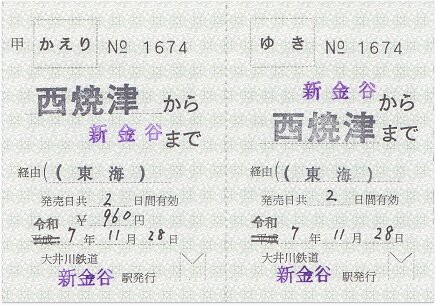 大井川鐵道 新金谷 2 : 厚紙散歩