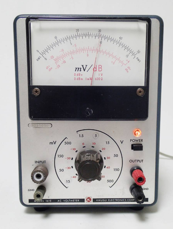 真空管電圧計 菊水107A形 ジャンク品として 萎れる