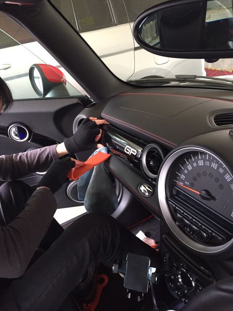 Mini純正ダッシュボードポータブルナビステー取り外し作業 会長の趣味いろいろblog