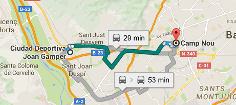 Fcバルセロナ練習場への道 ましゅまろ王子の世界旅行