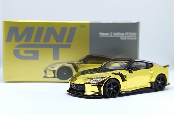 MINI GT 1/64 Nissan Z Veilside FFZ400 Gold Chrome : pumiの