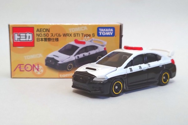 トミカ AEON No.50 スバル WRX STI Type S 日本警察仕様 : pumi