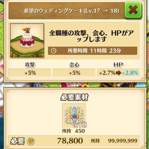 白猫 希望のウェディングケーキ Lv 15 Lv ぷるるの白猫日記