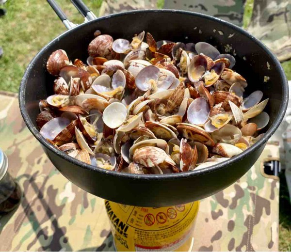 海の旬を食べる 子どもと潮干狩り アサリパスタをアウトドア クッキングしました Pygmy Times