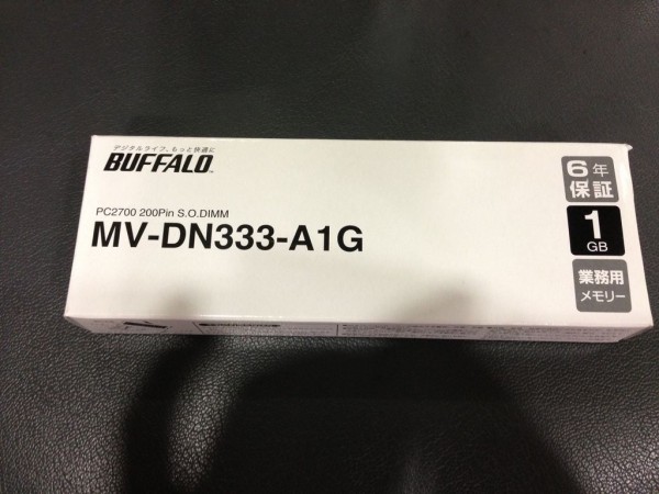 PC周辺機器 BUFFALO DN333-A1G バッファロー DN333-A1G (SODIMM DDR PC2700 1GB) オークション