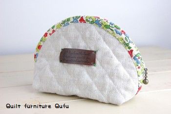 半円ポーチ : Quilt Qufu blog