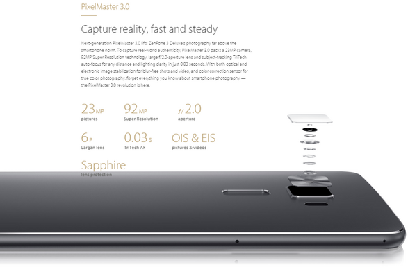 スナドラ820に6GBのRAMを搭載した性能怪獣「ZenFone 3 Deluxe」を発表