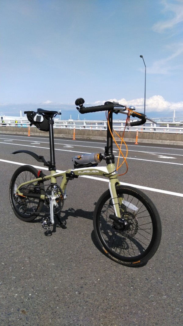 Pursuerくん、ワイヤー式油圧ディスクブレーキを装着する : Rail20と