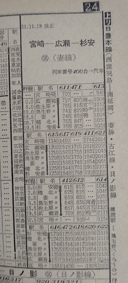 ☆ 妻線の時刻変遷 1956～1984年 : Rail・Artブログ