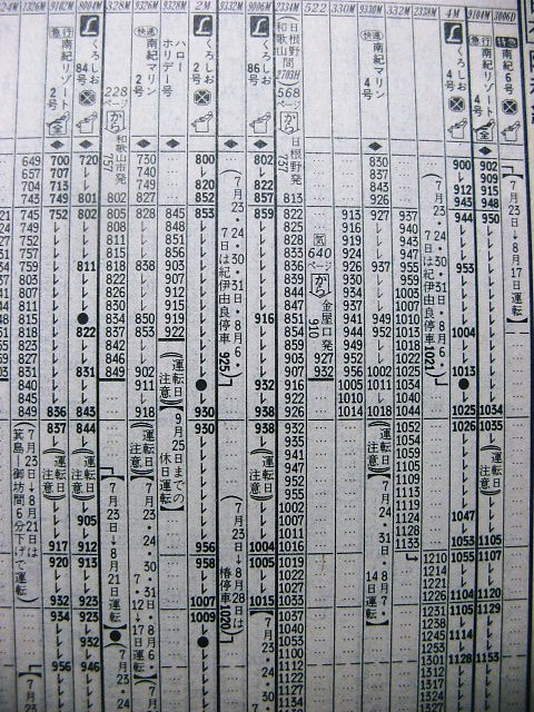 ☆ 紀勢西線の戦前の俊足準急「黒潮号」の時刻 他 : Rail・Artブログ
