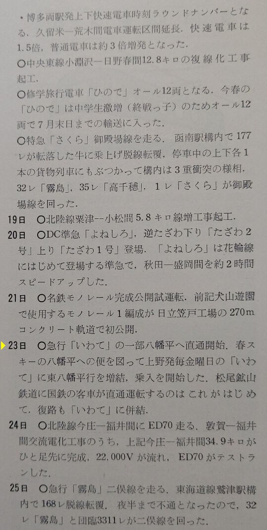 1962年春臨 急行「銀嶺八幡平」について : Rail・Artブログ
